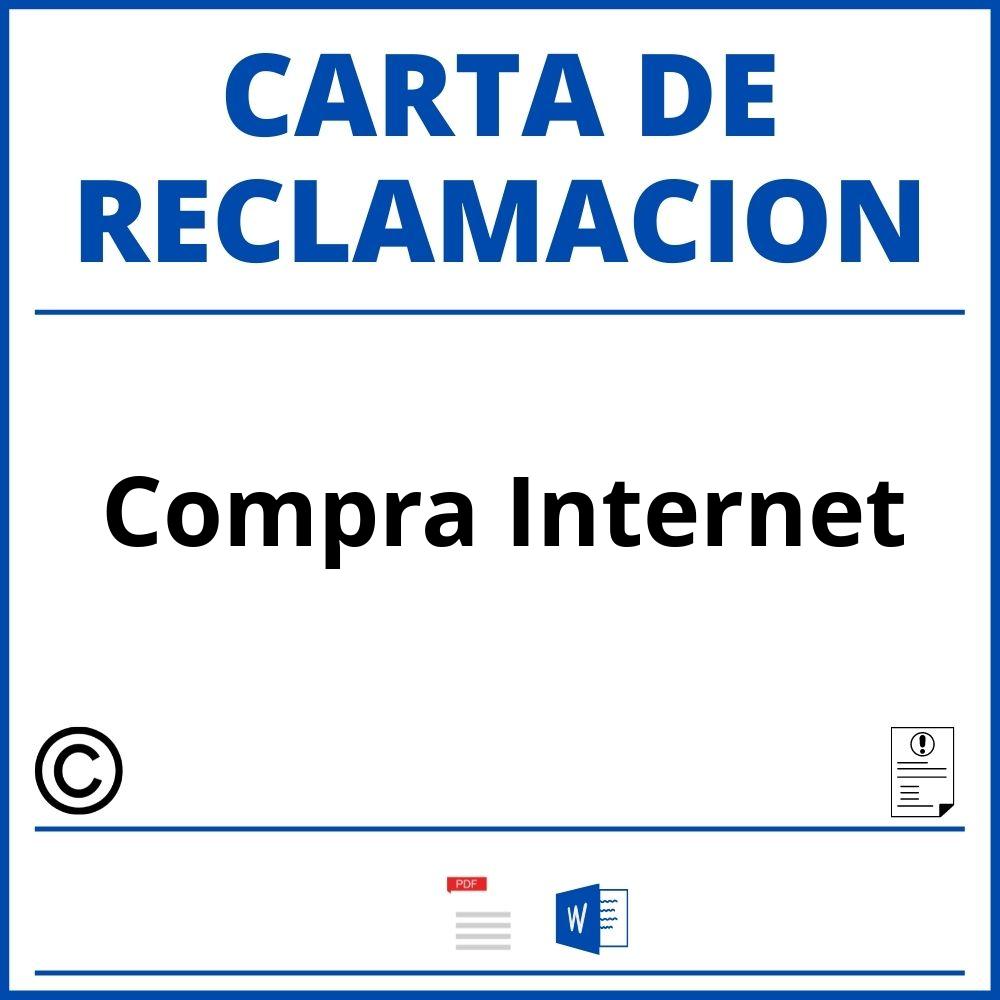 Modelo Carta Reclamacion Compra Internet