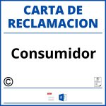 Modelo Carta Reclamacion Consumidor