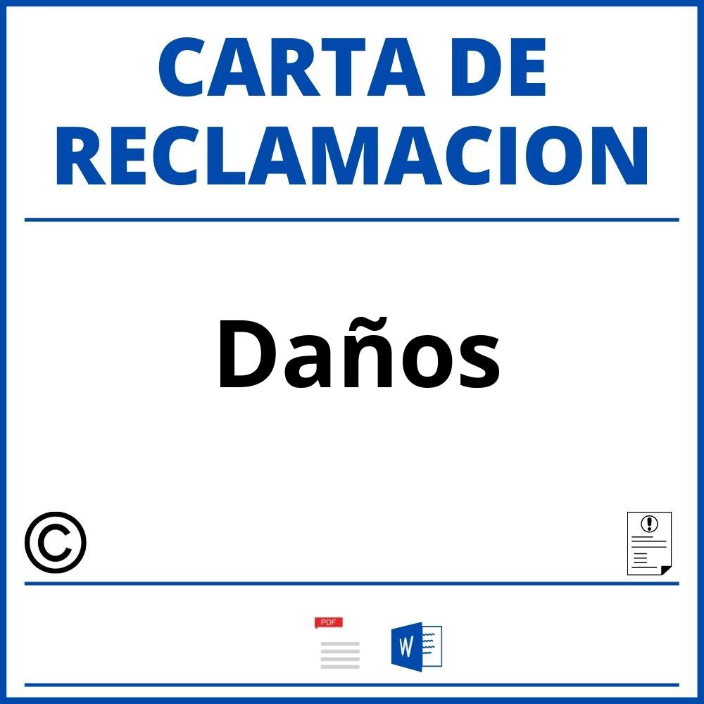 Modelo Carta Reclamacion Daños