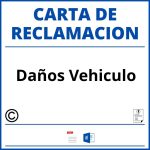 Modelo Carta Reclamacion Daños Vehiculo