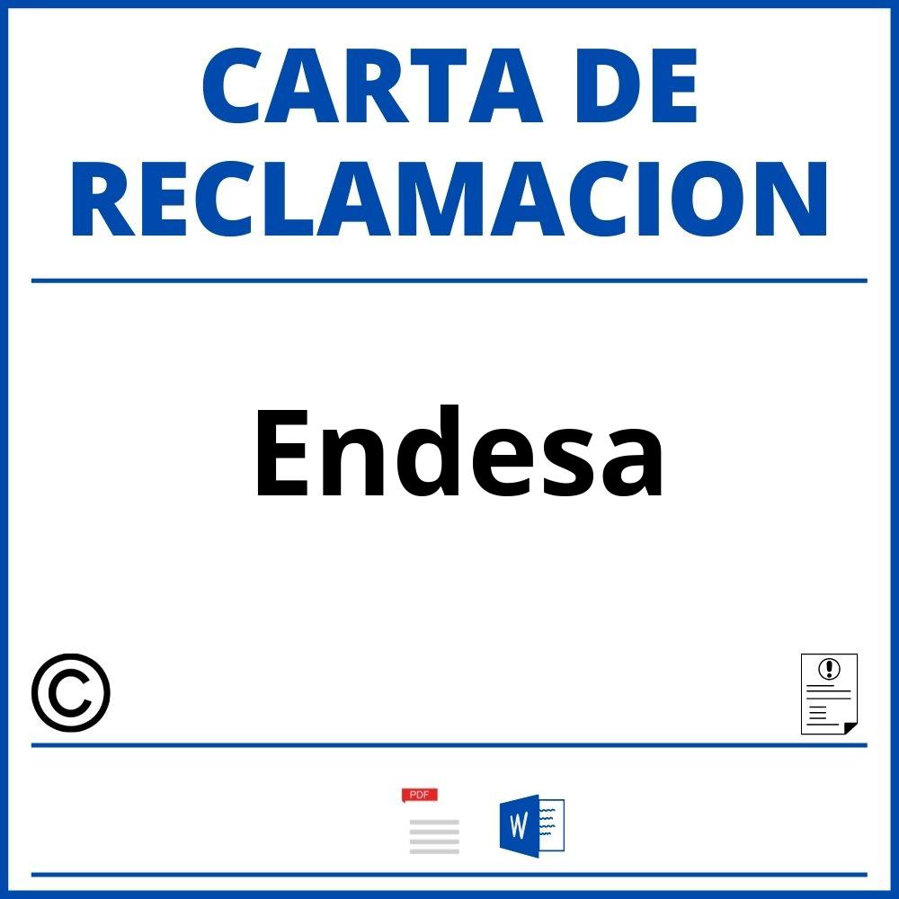 Modelo Carta Reclamacion Endesa