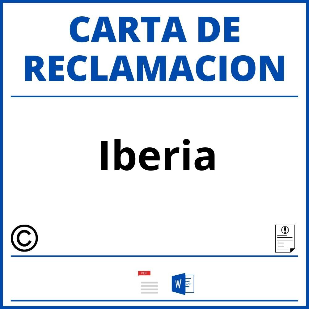 Modelo Carta Reclamacion Iberia
