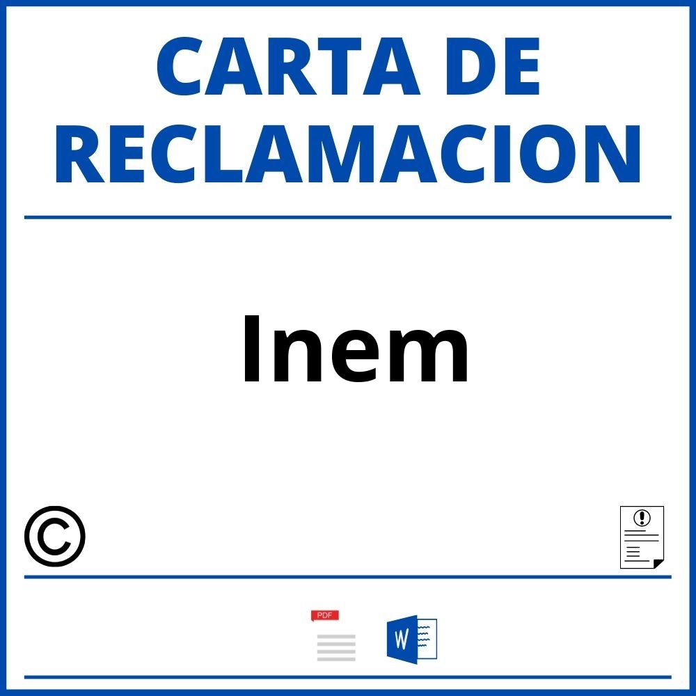 Modelo Carta Reclamacion Inem