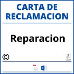 Modelo Carta Reclamacion Reparacion