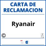 Modelo Carta Reclamacion Ryanair