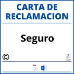 Modelo Carta Reclamacion Seguro