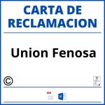 Modelo Carta Reclamacion Union Fenosa