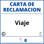 Modelo Carta Reclamacion Viaje