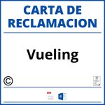 Modelo Carta Reclamacion Vueling