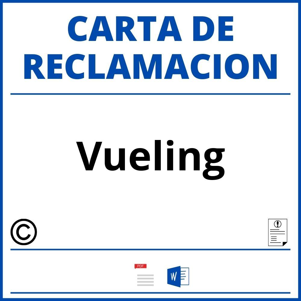 Modelo Carta Reclamacion Vueling